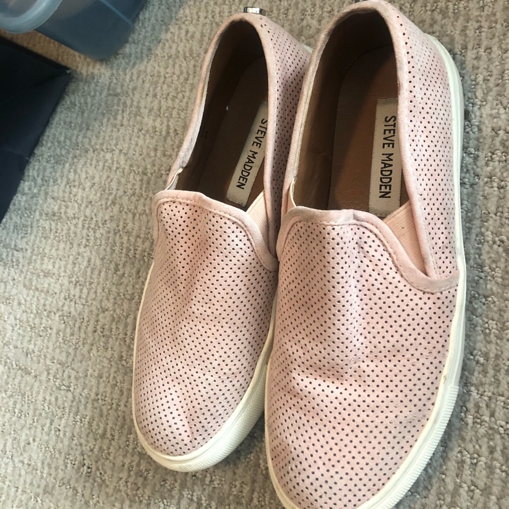 Steve Madden zarayy pink slip on sneakers